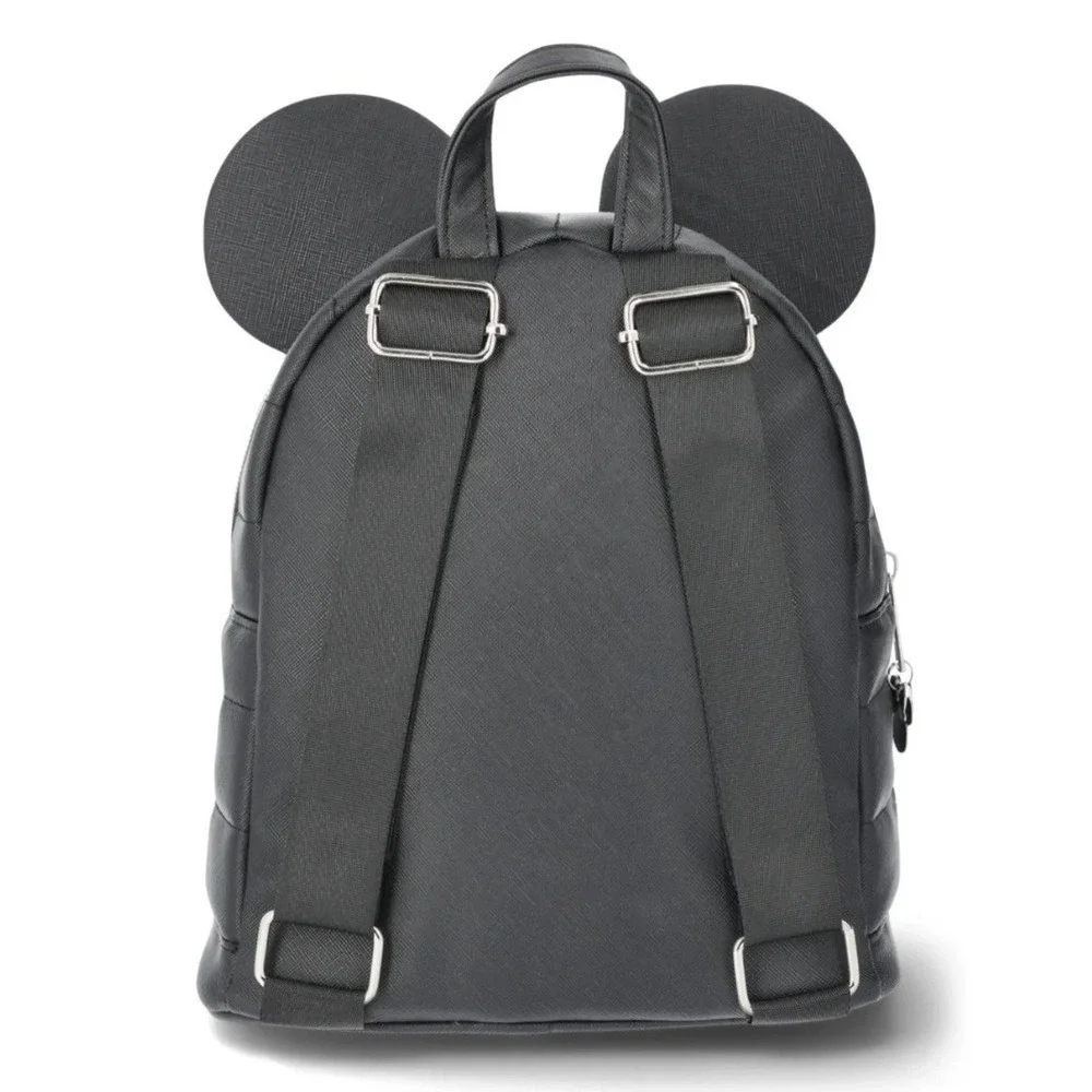 Disney Minnie Mouse Mini Backpack Black Red Polka Dot Bow Fast Forward MCPM28-W